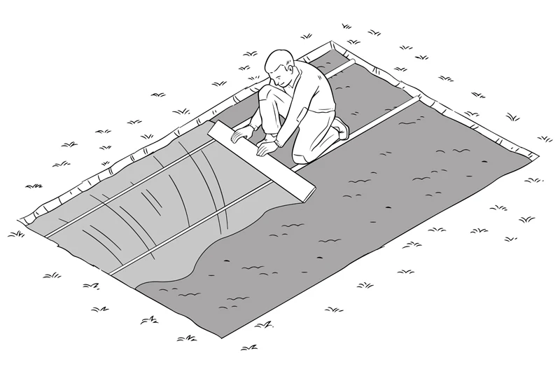 Schets voor het trekken van de splitsing.