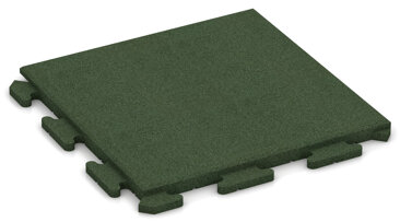 WARCO Gummigranulatplatte aus SBR und grün eingefärbtem Bindemittel.