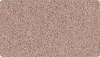 Farbmuster zum WARCO Farbton sandbeige für monochrome Oberflächen aus schwarzem SBR-Gummigranulat und sandbeige eingefärbtem Bindemittel.