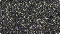L'échantillon en couleur Granit foncé de WARCO pour les surfaces d'aspect naturel, fabriqué à partir de granulat de caoutchouc EPDM entièrement coloré.