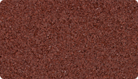 L'échantillon en couleur Rouge brique de WARCO pour les surfaces monochromes en granulat de caoutchouc SBR noir et liant de coloris rouge.