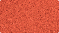 L'échantillon en couleur Orangé rouge claire de WARCO (RAL 2008) pour les surfaces monochromes en EPDM vierge.