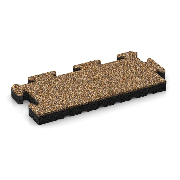 Randtegel von WARCO im Farbdesign Rattan Lounge mit den Abmessungen 500 x 235 x 40 mm. Produktfoto von Artikel 4937 in der Aufsicht von schräg vorne.