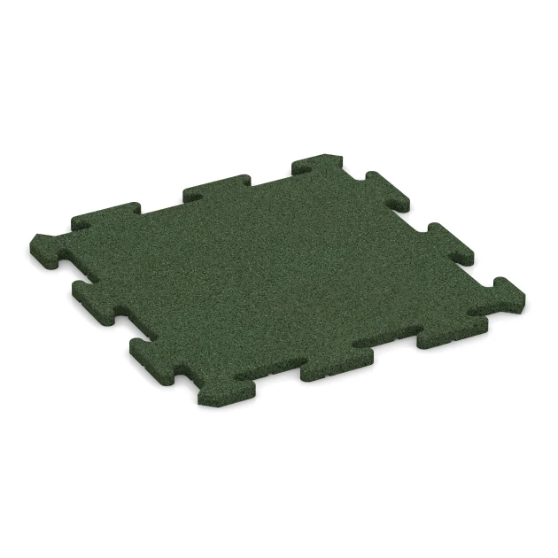 Buitentegel von WARCO im Farbdesign Grasgroen mit den Abmessungen 50 x 50 x 1,8 cm | 0,25 m². Produktfoto von Artikel 0166 in der Aufsicht von schräg vorne.