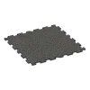 Bodenschutzmatte 1,8 cm – Fitness von WARCO im Farbdesign Dunkelgrauer Granit mit den Abmessungen 100 x 100 x 1,8 cm | 1,00 m². Produktfoto von Artikel 0314 in der Aufsicht von schräg vorne.