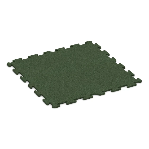 Sportvloerplaat 1,8 cm von WARCO im Farbdesign Grasgroen mit den Abmessungen 100 x 100 x 1,8 cm | 1,00 m². Produktfoto von Artikel 4245 in der Aufsicht von schräg vorne.