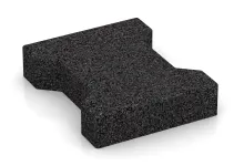 Rubber antival dubbele-T-klinkers 4,3 cm - EN 1177 ≤ 80 cm