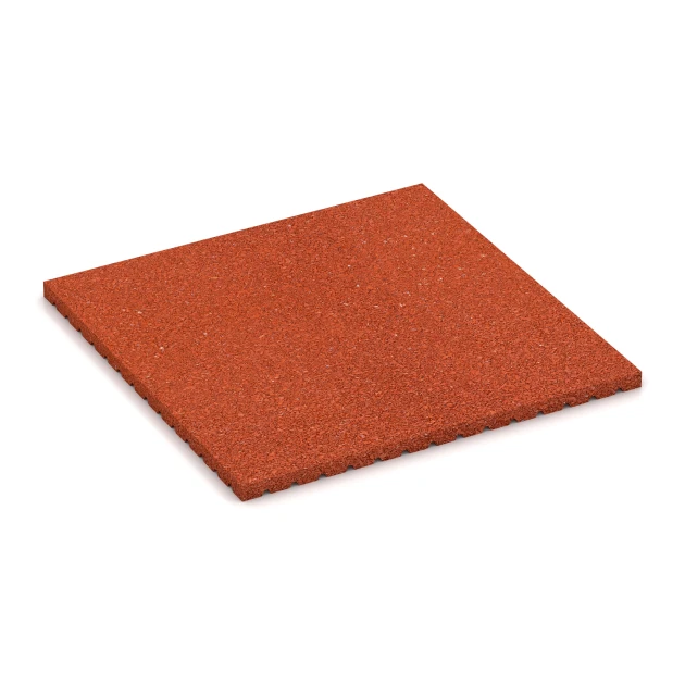 Stalmat HD von WARCO im Farbdesign Baksteenrood mit den Abmessungen 100 x 100 x 4 cm. Produktfoto von Artikel 3641 in der Aufsicht von schräg vorne.