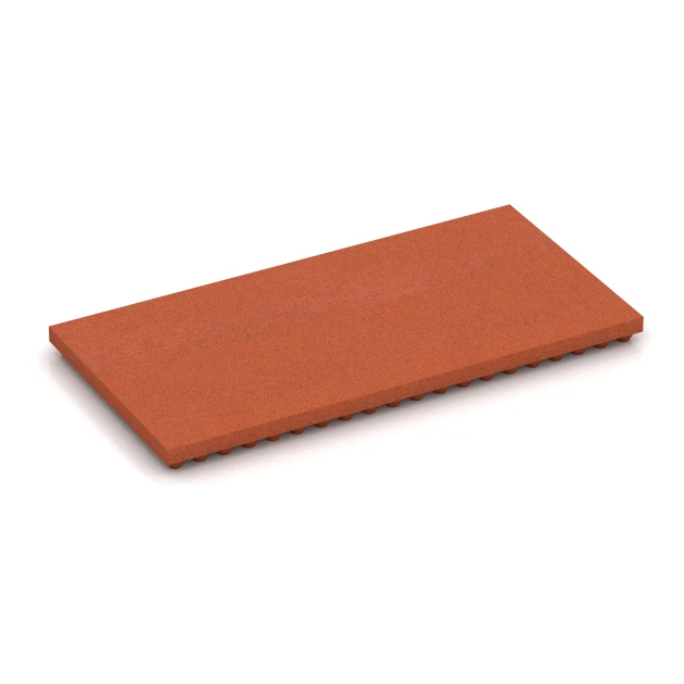 Luxe stalmat von WARCO im Farbdesign Baksteenrood mit den Abmessungen 100 × 50 × 5,5 cm. Produktfoto von Artikel 3644 in der Aufsicht von schräg vorne.