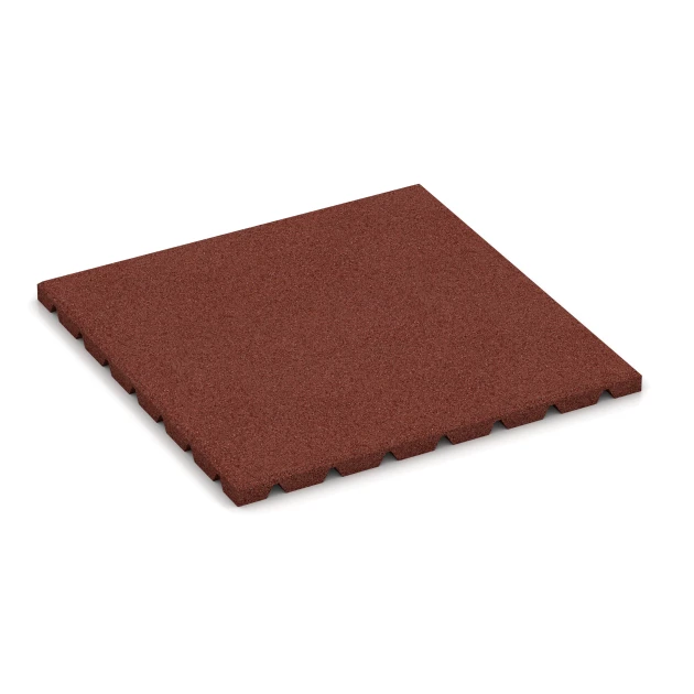 Hunde-Liegematte von WARCO im Farbdesign Ziegelrot mit den Abmessungen 50 × 50 × 2,5 cm. Produktfoto von Artikel 3966 in der Aufsicht von schräg vorne.