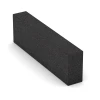 Bloc de marche en caoutchouc de WARCO en couleur Anthracite au format 100 x 30 x 15 cm. La photo de l’article 7028 dans la vue complète de face.