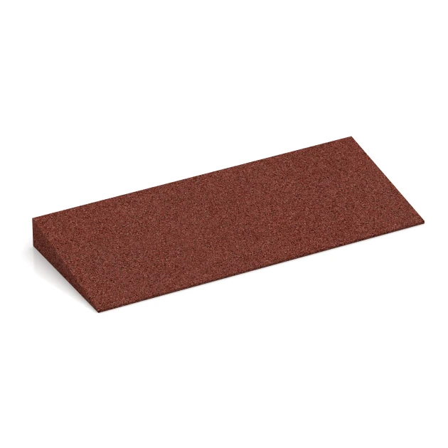 Drempelhulp 50 × 4,3 cm von WARCO im Farbdesign Baksteenrood mit den Abmessungen 50 x 20 cm | 8 < 43 mm. Produktfoto von Artikel 2243 in der Aufsicht von schräg vorne.