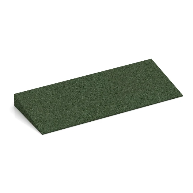 Übergangsrampe 50 × 4,3 cm von WARCO im Farbdesign Grasgrün mit den Abmessungen 500 x 200 mm | 8 < 43 mm. Produktfoto von Artikel 2240 in der Aufsicht von schräg vorne.