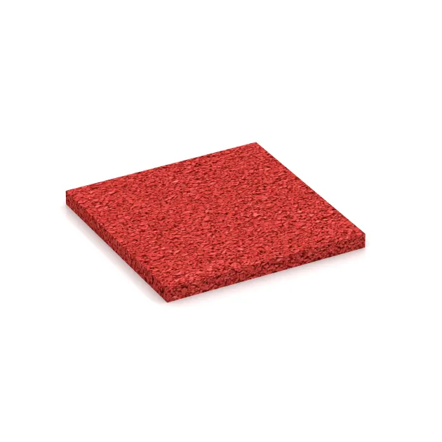 Échantillon de couleur de WARCO en couleur Rouge corail au format ca. 100 x 100 x 7 mm. La photo de l’article 4340 dans la vue complète de face.
