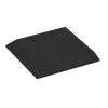 Dalle de coin (deux côtés biseautés) de WARCO en couleur Anthracite au format 500 x 500 x 40 mm. La photo de l’article 0473 dans la vue complète de face.