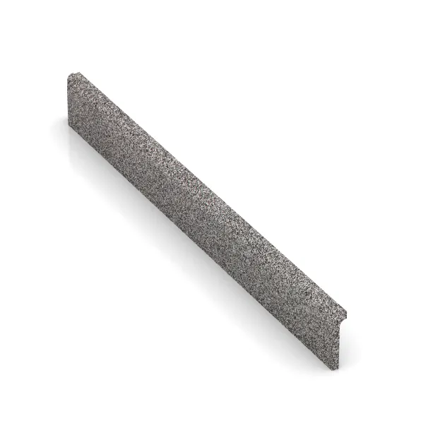 Plinthe de WARCO en couleur Gris mélange au format 750 x 80 x 20 mm. La photo de l’article 4611 dans la vue complète de face.