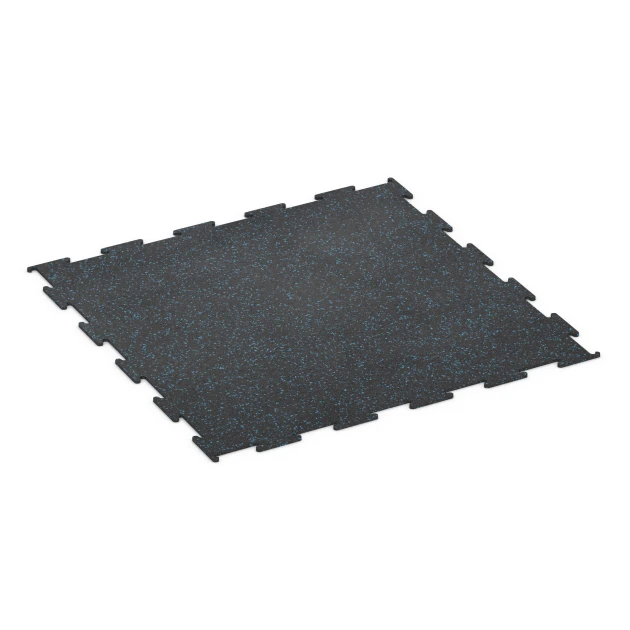 Sol de salle de sport Compact de WARCO en couleur Bleu légèrement moucheté au format 100 x 100 x 0,8 cm | 1,00 m². La photo de l’article 6451 dans la vue complète de face.
