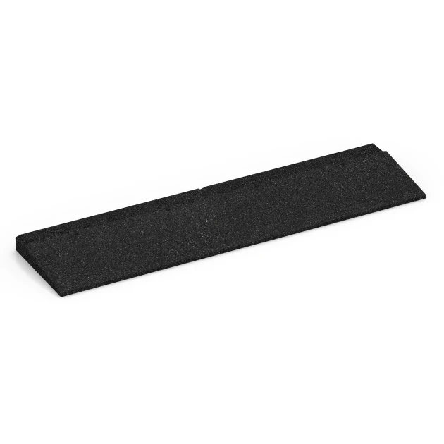 Drempelhulp von WARCO im Farbdesign Antraciet mit den Abmessungen 100 × 25 cm | 1 < 4 cm. Produktfoto von Artikel 6596 in der Aufsicht von schräg vorne.