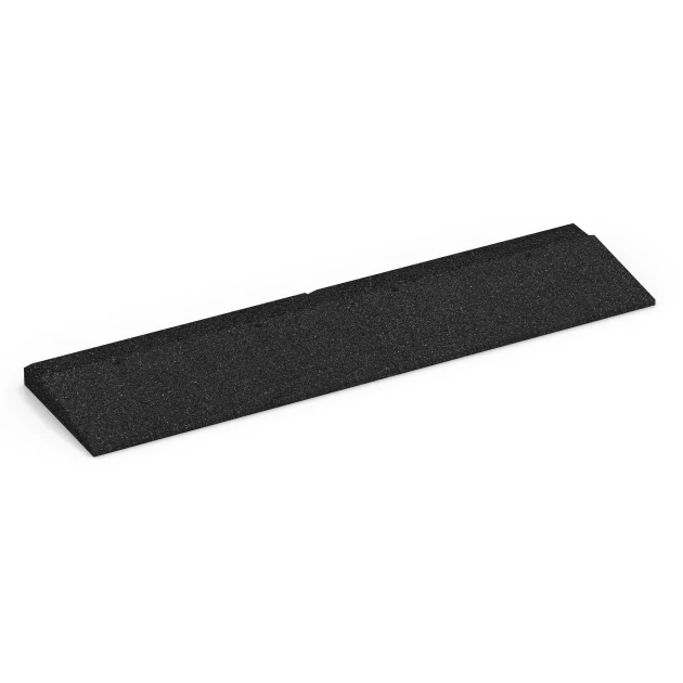 Übergangsrampe von WARCO im Farbdesign Anthrazit mit den Abmessungen 100 × 25 cm | 1 < 4,5 cm. Produktfoto von Artikel 6597 in der Aufsicht von schräg vorne.