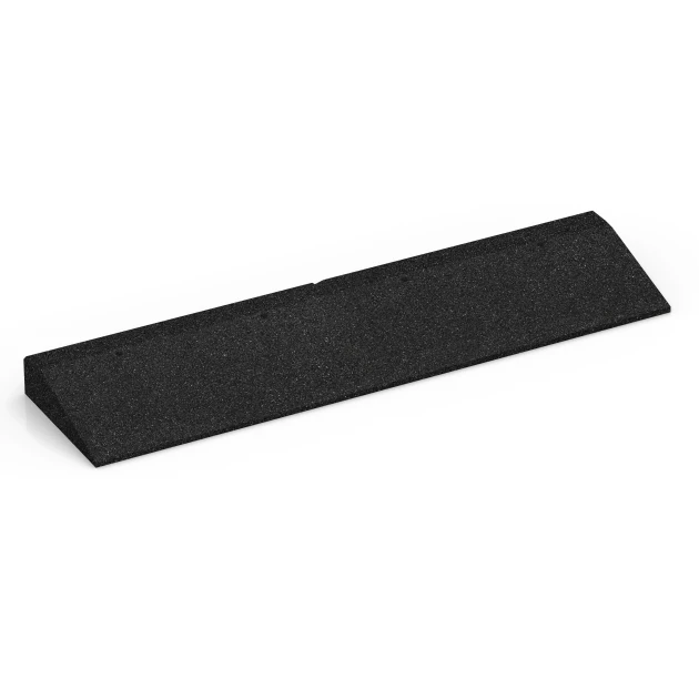 Rampe de seuil de WARCO en couleur Anthracite au format 100 × 25 cm | 1 < 7 cm. La photo de l’article 6600 dans la vue complète de face.