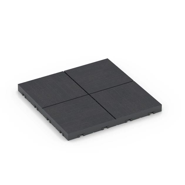 Mozaïek – Vlondertegel von WARCO im Farbdesign Leisteen mit den Abmessungen 30 x 30 x 2 cm. Produktfoto von Artikel 6347 in der Aufsicht von schräg vorne.