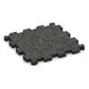 Zwembadrandtegel zonder voegen von WARCO im Farbdesign Donkergrijs Graniet mit den Abmessungen 306 x 306 x 20 mm. Produktfoto von Artikel 3848 in der Aufsicht von schräg vorne.