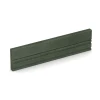 Rubberen boordsteen von WARCO im Farbdesign Grasgroen mit den Abmessungen 100 × 5 × 25 cm. Produktfoto von Artikel 3786 in der Aufsicht von schräg vorne.