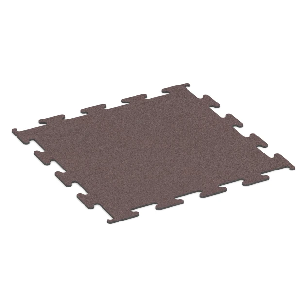 Fitness Performance Elite sportvloer von WARCO im Farbdesign Mineraalrood mit den Abmessungen 100 x 100 x 1 cm | 1,00 m². Produktfoto von Artikel 6145 in der Aufsicht von schräg vorne.