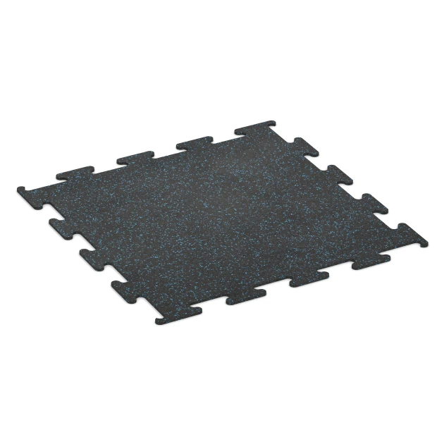 Fitness Performance Elite sportvloer von WARCO im Farbdesign Licht blauw gespikkeld mit den Abmessungen 100 x 100 x 1 cm | 1,00 m². Produktfoto von Artikel 3754 in der Aufsicht von schräg vorne.