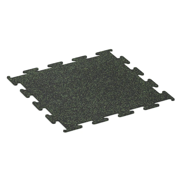 Fitness Performance Elite Trainingsboden von WARCO im Farbdesign Leicht Grün Gesprenkelt mit den Abmessungen 100 x 100 x 1 cm | 1,00 m². Produktfoto von Artikel 3755 in der Aufsicht von schräg vorne.