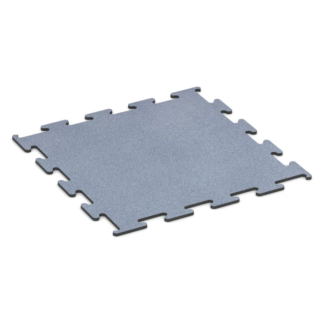 Fitness Performance Elite sportvloer von WARCO im Farbdesign Nevelgrijs mit den Abmessungen 100 x 100 x 1,5 cm | 1,00 m². Produktfoto von Artikel 6148 in der Aufsicht von schräg vorne.
