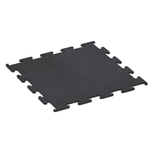 Fitness Performance Elite Trainingsvloer von WARCO im Farbdesign Licht Rood Gespikkeld mit den Abmessungen 100 x 100 x 1,5 cm | 1,00 m². Produktfoto von Artikel 3757 in der Aufsicht von schräg vorne.