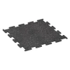 Fitness Performance Elite Trainingsvloer von WARCO im Farbdesign Licht Grijs Gespeckeld mit den Abmessungen 100 x 100 x 1,5 cm | 1,00 m². Produktfoto von Artikel 3777 in der Aufsicht von schräg vorne.