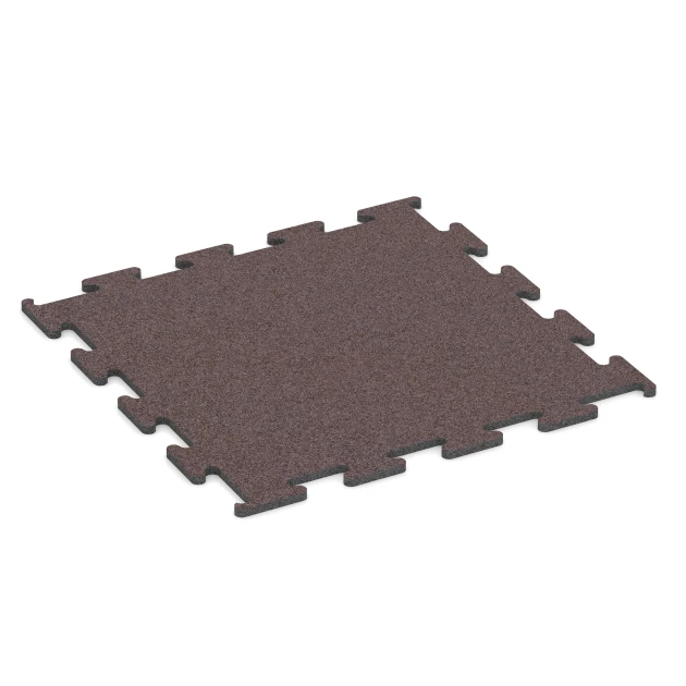Fitness Performance Elite Trainingsvloer von WARCO im Farbdesign Mineraalrood mit den Abmessungen 50 x 50 x 1 cm | 0,25 m². Produktfoto von Artikel 6151 in der Aufsicht von schräg vorne.