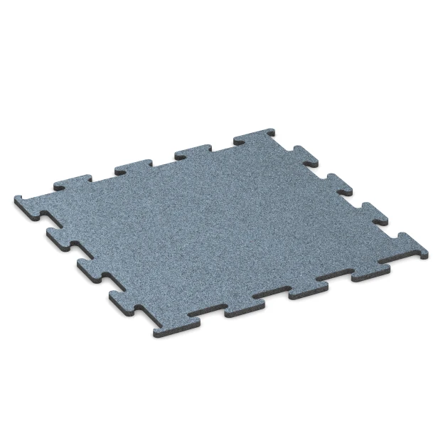 Fitness Performance Elite Trainingsvloer von WARCO im Farbdesign Oud zilver mit den Abmessungen 50 x 50 x 1 cm | 0,25 m². Produktfoto von Artikel 6164 in der Aufsicht von schräg vorne.