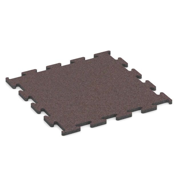 Fitness Performance Elite Trainingsboden von WARCO im Farbdesign Mineralrot mit den Abmessungen 50 x 50 x 1,5 cm | 0,25 m². Produktfoto von Artikel 6153 in der Aufsicht von schräg vorne.