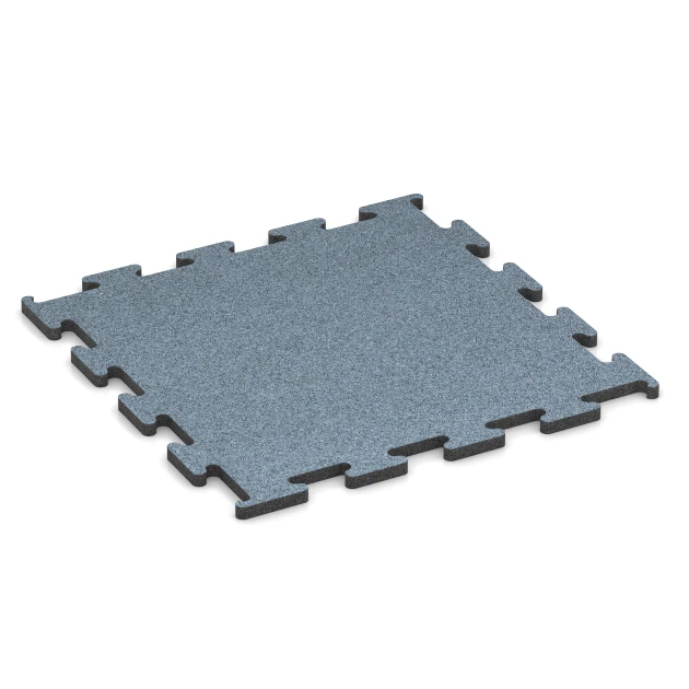 Fitness Performance Elite Trainingsvloer von WARCO im Farbdesign Oud zilver mit den Abmessungen 50 x 50 x 1,5 cm | 0,25 m². Produktfoto von Artikel 6166 in der Aufsicht von schräg vorne.