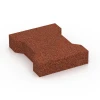 Gummipflasterstein Pferde von WARCO im Farbdesign Ziegelrot mit den Abmessungen 20 x 16,5 x 4,3 cm | 0,0278 m². Produktfoto von Artikel 4460 in der Aufsicht von schräg vorne.