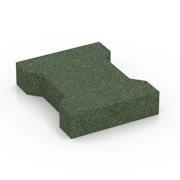 Rubber H-klinkers voor paarden von WARCO im Farbdesign Grasgroen mit den Abmessungen 20 x 16,5 x 4,3 cm | 0,0278 m². Produktfoto von Artikel 5267 in der Aufsicht von schräg vorne.