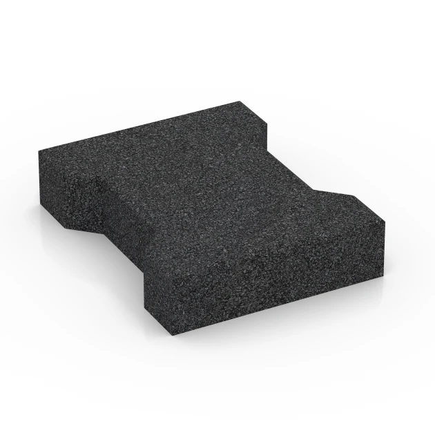 H-klinkers von WARCO im Farbdesign Antraciet mit den Abmessungen 20 x 16,5 x 4,5 cm | 0,0278 m². Produktfoto von Artikel 7068 in der Aufsicht von schräg vorne.