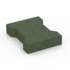 H-klinkers von WARCO im Farbdesign Grasgroen mit den Abmessungen 20 x 16,5 x 4,5 cm | 0,0278 m². Produktfoto von Artikel 7070 in der Aufsicht von schräg vorne.