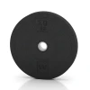 Bumper Plate – Hantelscheibe von WARCO im Farbdesign Anthrazit mit den Abmessungen 10 kg | ø 45,4 x 5,85 cm. Produktfoto von Artikel 6085 in der Aufsicht von schräg vorne.
