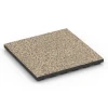 Terrassenplatte Classic von WARCO im Farbdesign Travertin mit den Abmessungen 50 x 50 x 4 cm. Produktfoto von Artikel 6369 in der Aufsicht von schräg vorne.