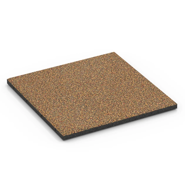Terrassenplatte Classic von WARCO im Farbdesign Terra Cotta mit den Abmessungen 50 x 50 x 3 cm. Produktfoto von Artikel 6357 in der Aufsicht von schräg vorne.