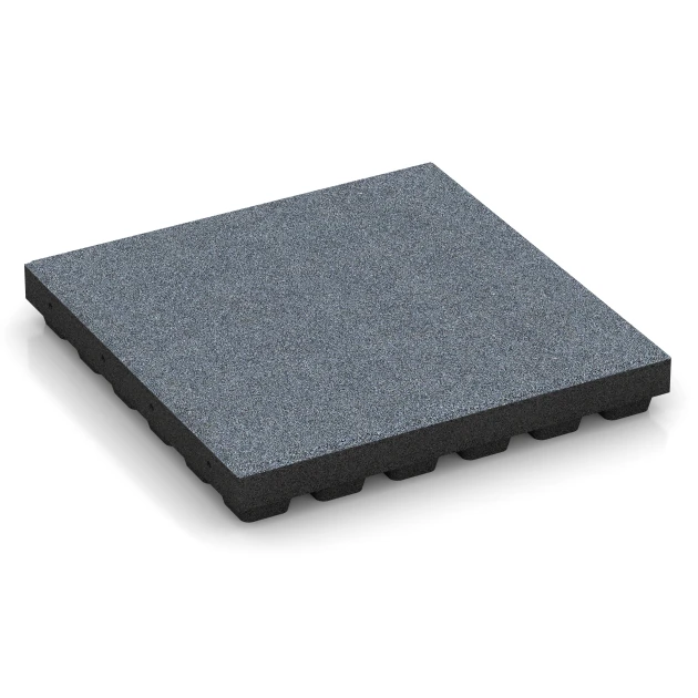 Fallschutzplatte – 205 cm von WARCO im Farbdesign Graphitgrau mit den Abmessungen 50 x 50 x 7 cm. Produktfoto von Artikel 6142 in der Aufsicht von schräg vorne.
