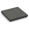 Valdempende EPDM-tegel – 210 cm von WARCO im Farbdesign Donkergrijs graniet mit den Abmessungen 50 x 50 x 7 cm | 0,25 m². Produktfoto von Artikel 6440 in der Aufsicht von schräg vorne.