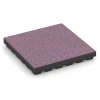 Fallschutzmatte EPDM – 210 cm von WARCO im Farbdesign Lavendel mit den Abmessungen 50 x 50 x 7 cm | 0,25 m². Produktfoto von Artikel 6445 in der Aufsicht von schräg vorne.