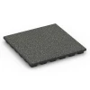 Valdempende EPDM-tegel – 160 cm von WARCO im Farbdesign Donkergrijs graniet mit den Abmessungen 50 x 50 x 4,8 cm | 0,25 m². Produktfoto von Artikel 6431 in der Aufsicht von schräg vorne.