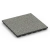 Fallschutzmatte EPDM – 160 cm von WARCO im Farbdesign Grauer Granit mit den Abmessungen 50 x 50 x 4,8 cm | 0,25 m². Produktfoto von Artikel 6432 in der Aufsicht von schräg vorne.