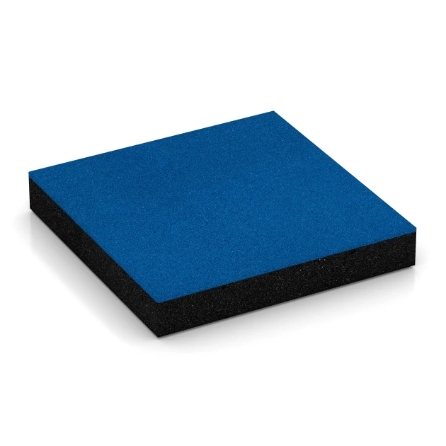Rubberen speelplaatstegels von WARCO im Farbdesign Hemelsblauw mit den Abmessungen 50 x 50 x 8 cm | 0,25 m². Produktfoto von Artikel 6232 in der Aufsicht von schräg vorne.